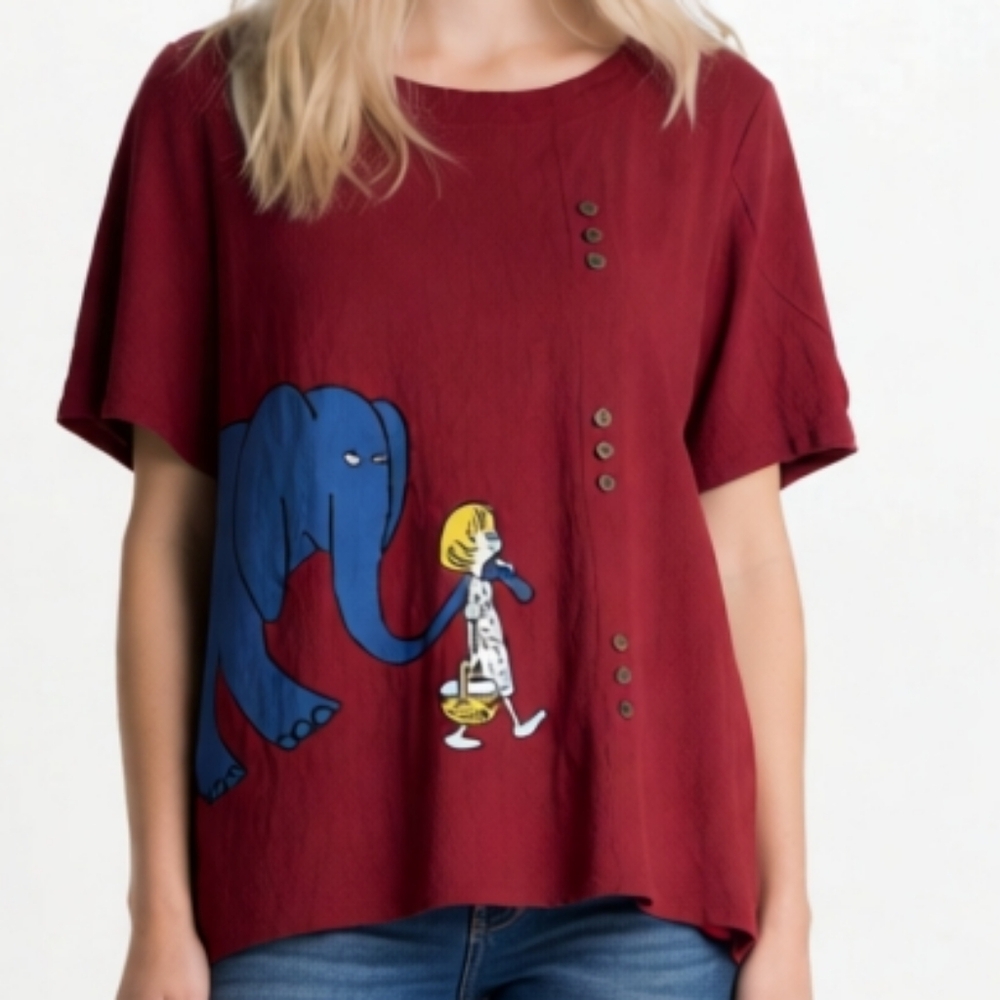 Vintage Dayou Dr SEUSS Tunic: Womens Med